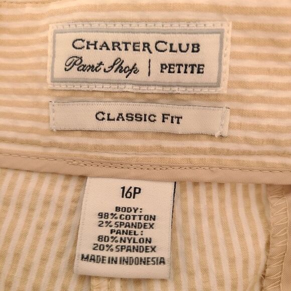 Charter Club Tummy Slimming Seersucker Pants – 16P - Picture 9 of 9